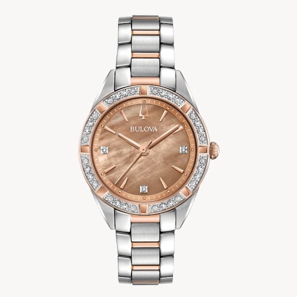 Bulova Accessories - Bulova Satton two-tone women’s Diamond watch